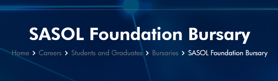 SASOL Foundation Bursary